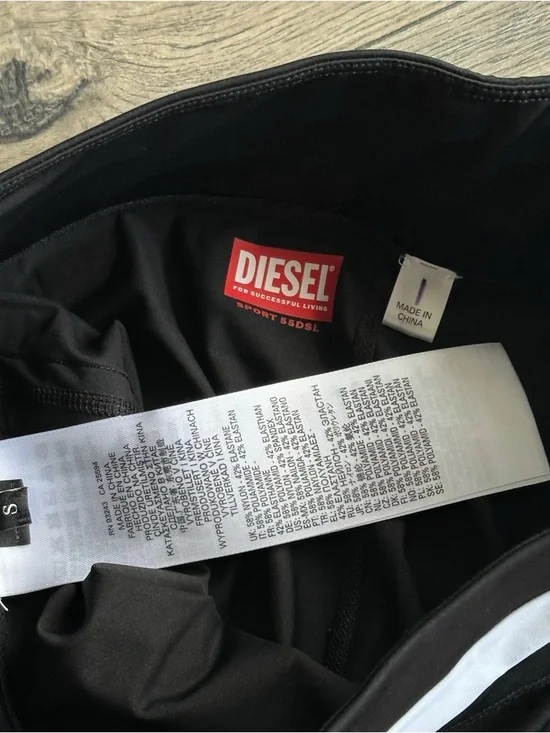 DIESEL Sport 55DSL Black Leggings - Picture 5 of 11